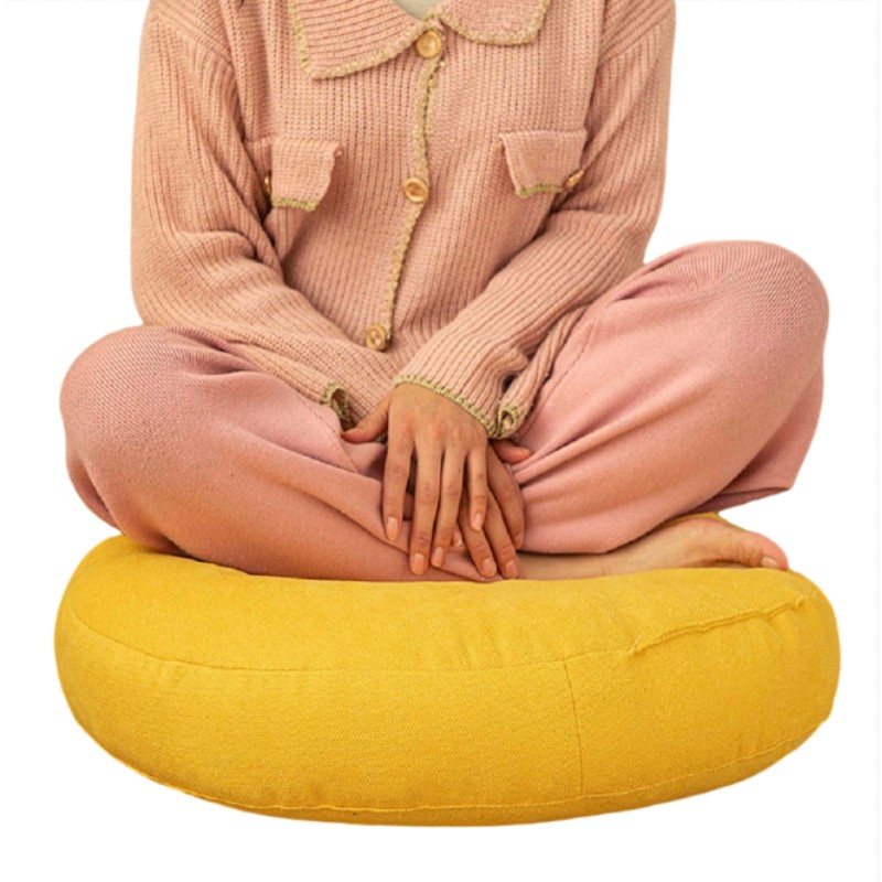 Floor Cushion Pouf - Almofada de Chão Grossa para Meditação,