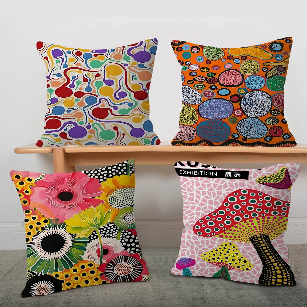 Home Textiles Exhibition - Capa de Almofada Personalizada Yayoi Kusama: