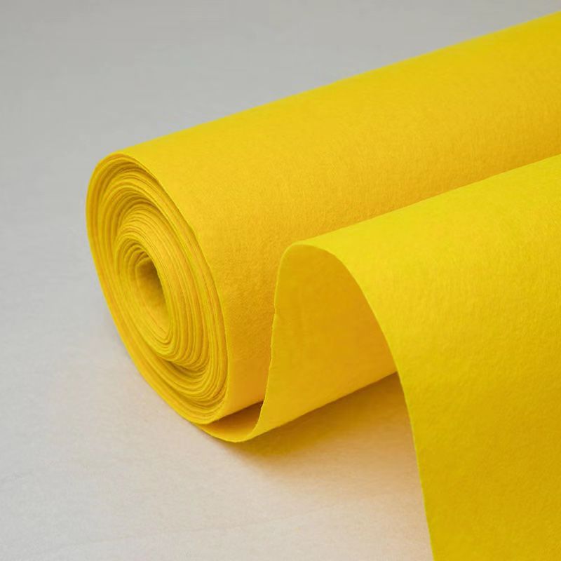 Home Textiles Exhibition - Tapete descartável amarelo para palco de