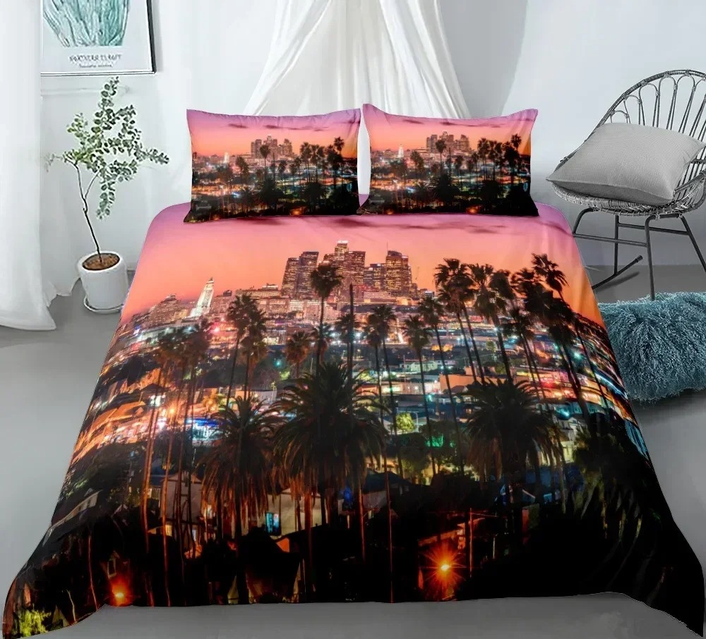 Home Textiles New York - 3d impressão nova york cidade noite