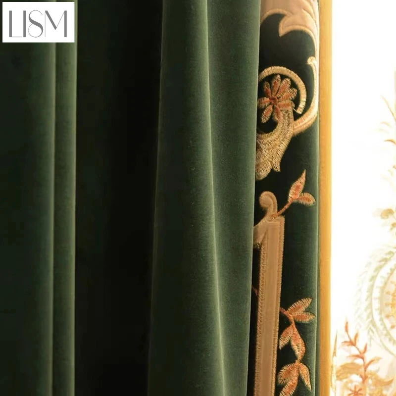 Home Textiles Luxury Curtains - Cortinas de luxo europeias para salas