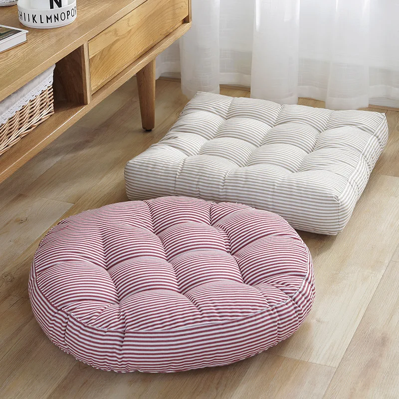Floor Cushion Pouf - 1 pçs redondo macio almofada cadeira