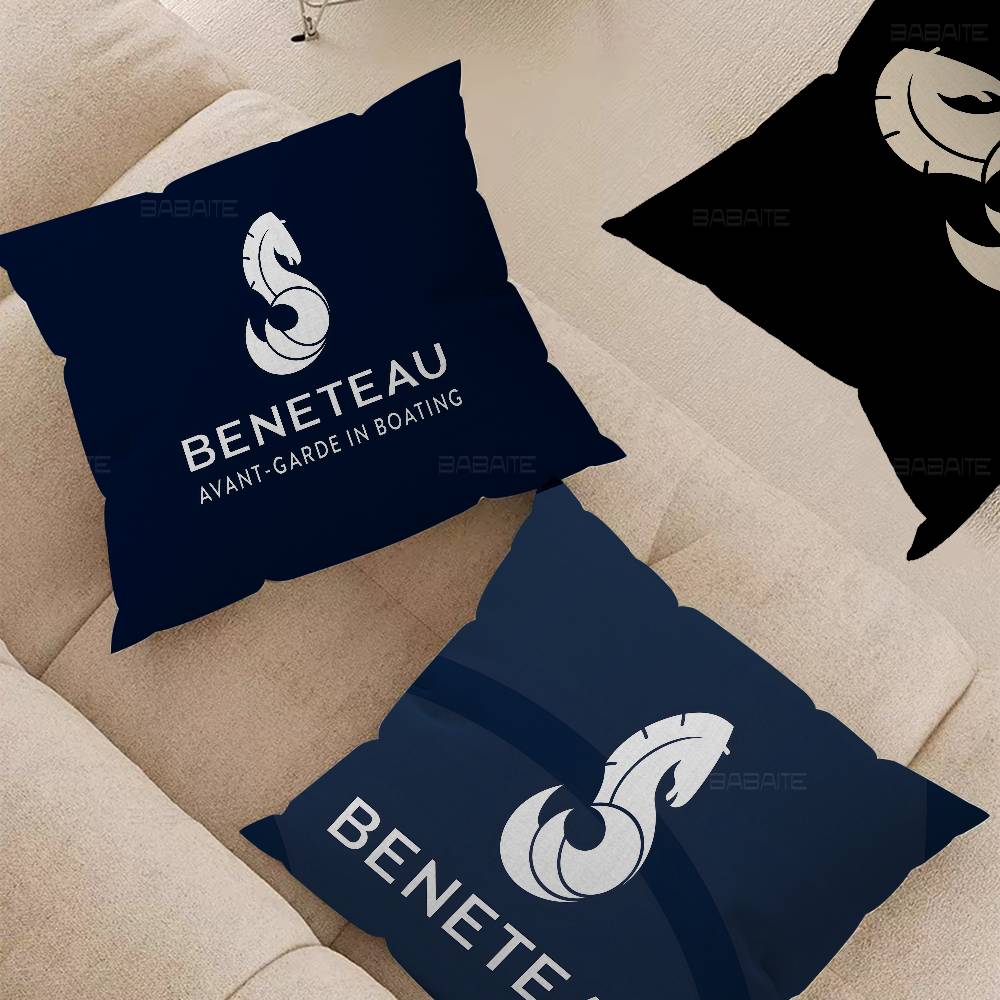 Home Textiles Logo - Capa de Almofada com Logo B-BENETEAU,