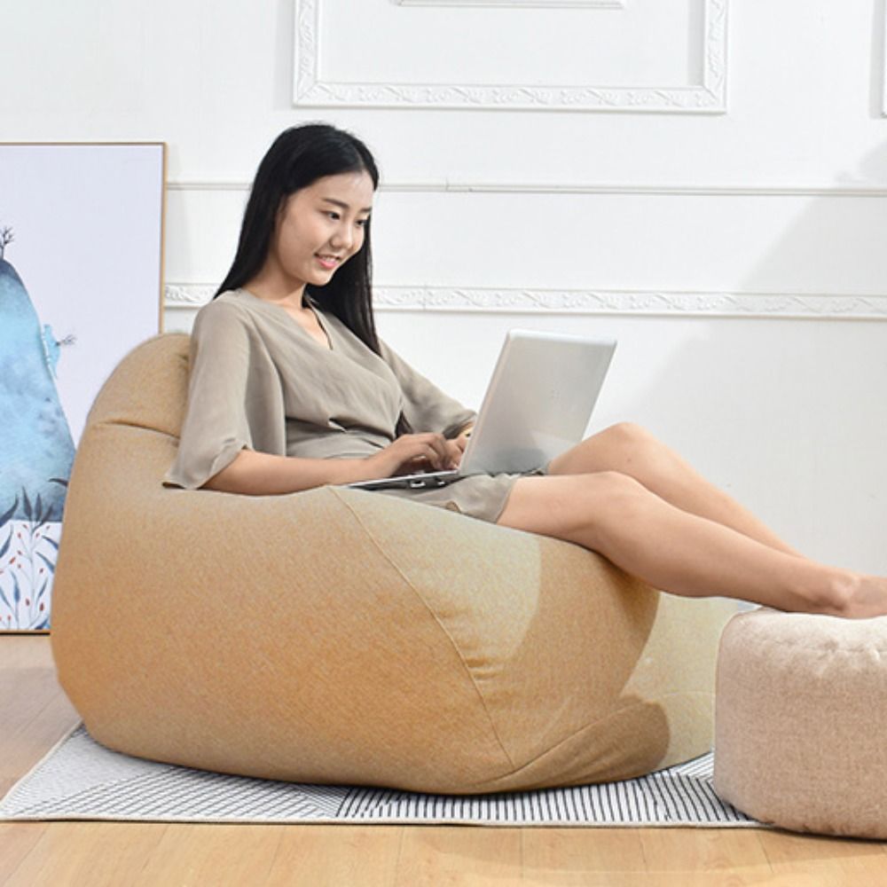 Confortável saco de feijão cad - Floor Cushion Pouf avaliação e preço