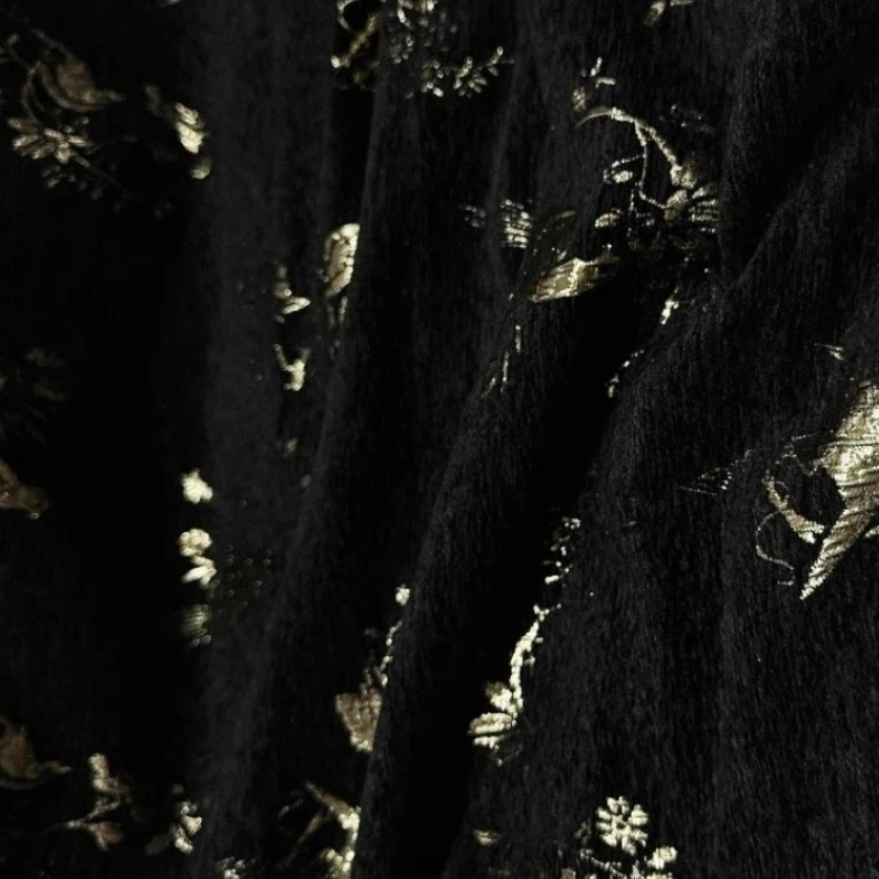 Fio de ouro chenille jacquard  - Home Textiles Luxury Curtains avaliação e preço