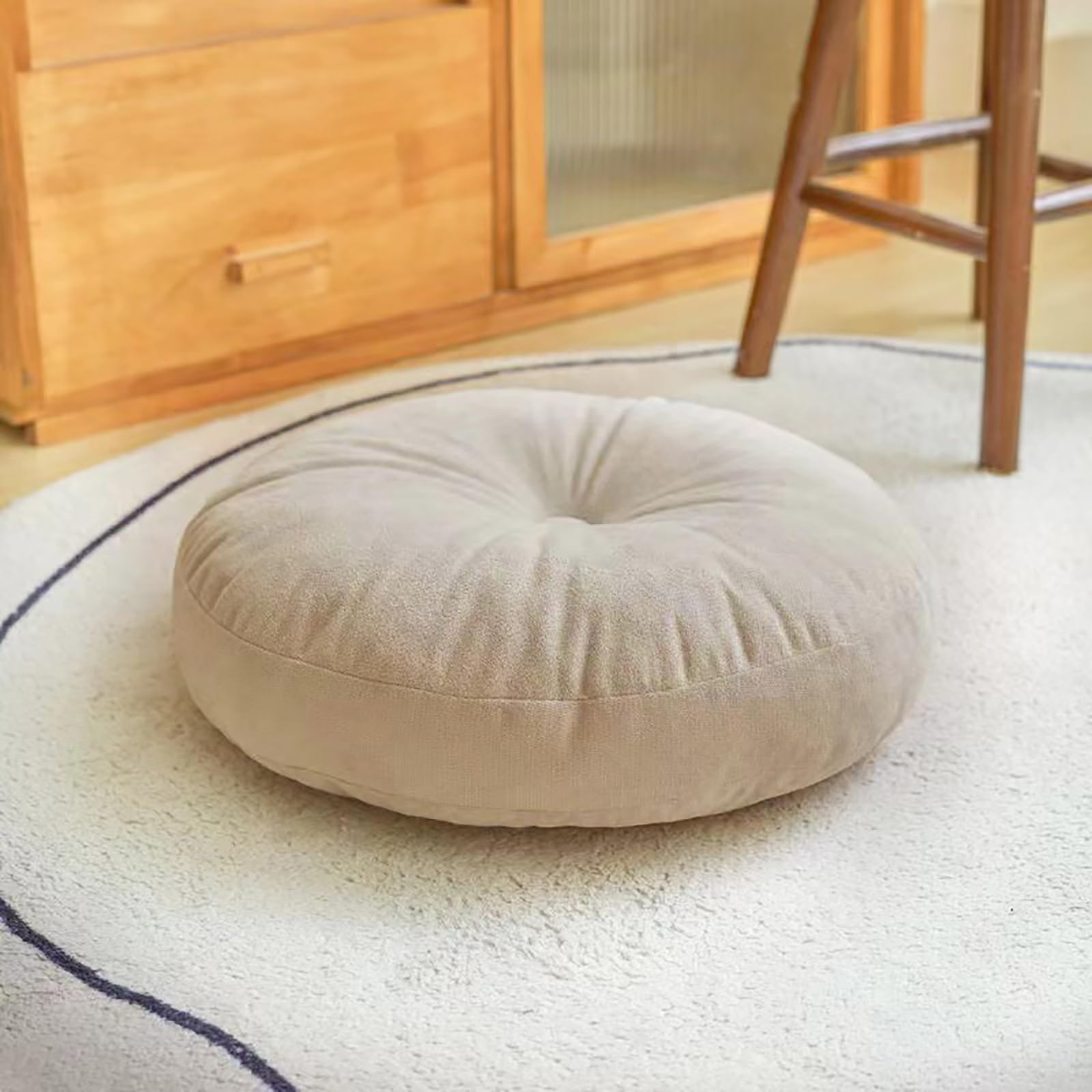 Almofada redonda grossa, trave - Floor Cushion Pouf avaliação e preço