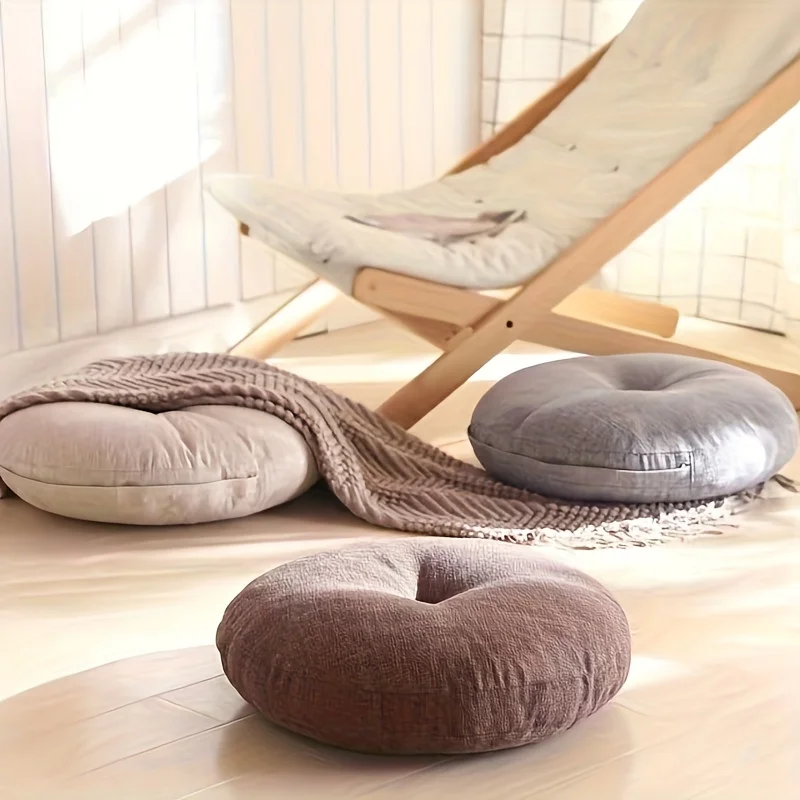 Almofada redonda grossa, trave - Floor Cushion Pouf avaliação e preço
