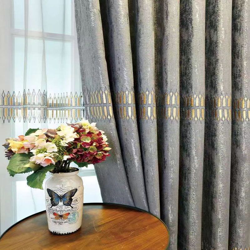 Cortina Blackout Luxuosa Borda - Home Textiles Luxury Curtains avaliação e preço