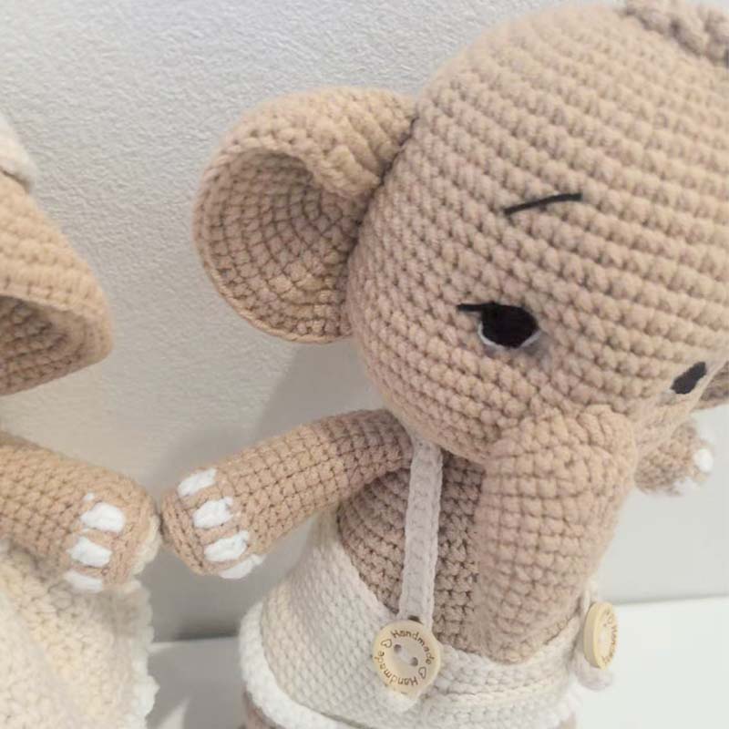 Elefante de Crochê Artesanal A - Home And Textiles Today avaliação e preço
