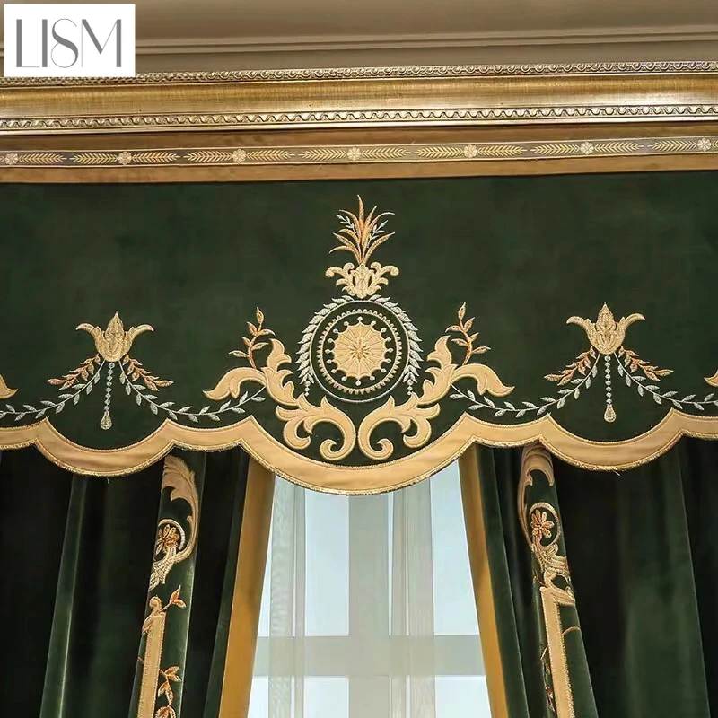 Cortinas de luxo europeias par - Home Textiles Luxury Curtains avaliação e preço