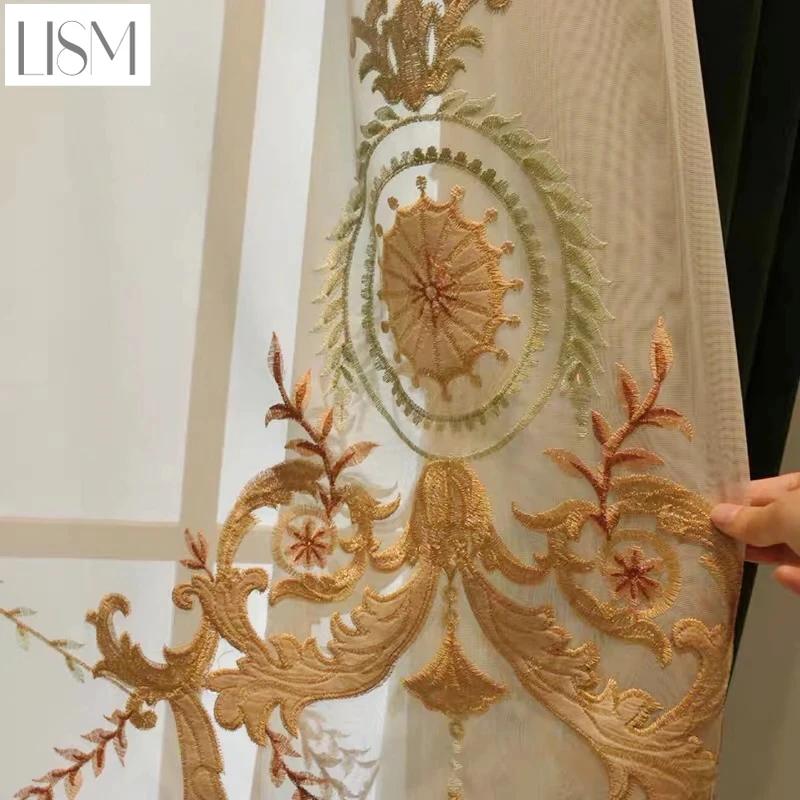 Cortinas de luxo europeias par - Home Textiles Luxury Curtains avaliação e preço