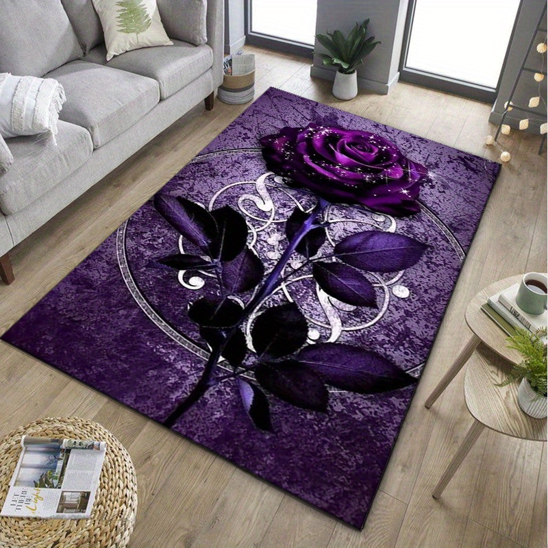 Tapete Folha Roxa para decoraç - Home Textiles Design avaliação e preço