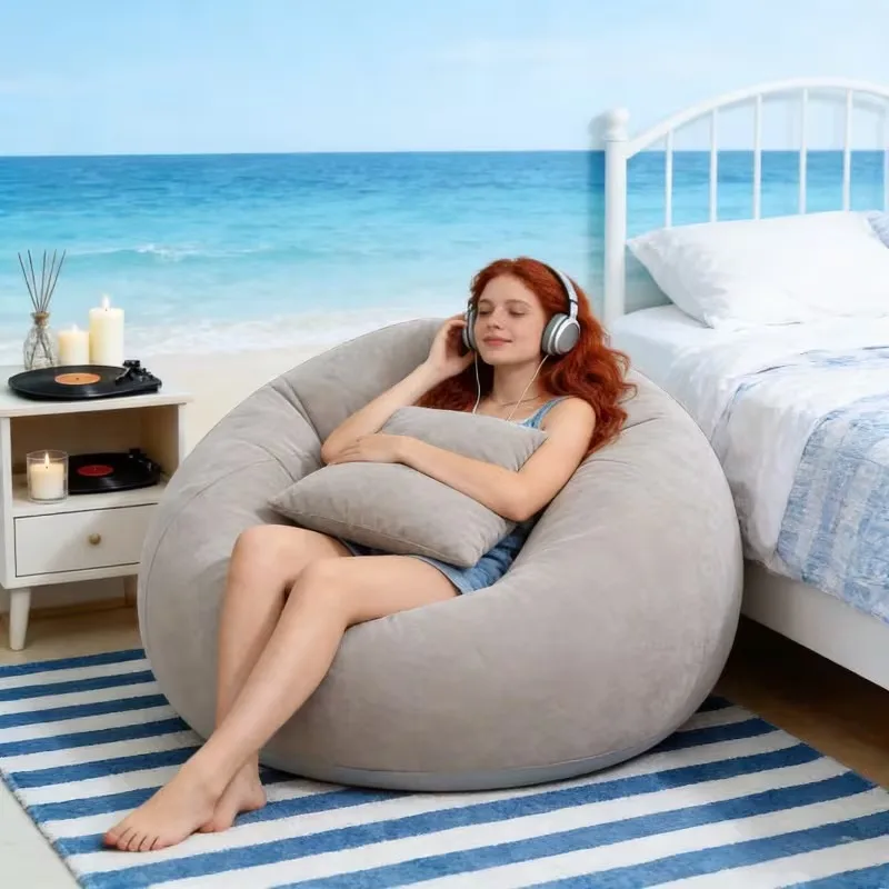 Sofá Inflável Grande de PVC, C - Floor Cushion Pouf avaliação e preço