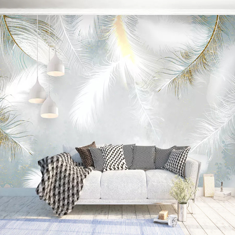 Modern Romantic White Feather  - Home Textiles Photos avaliação e preço