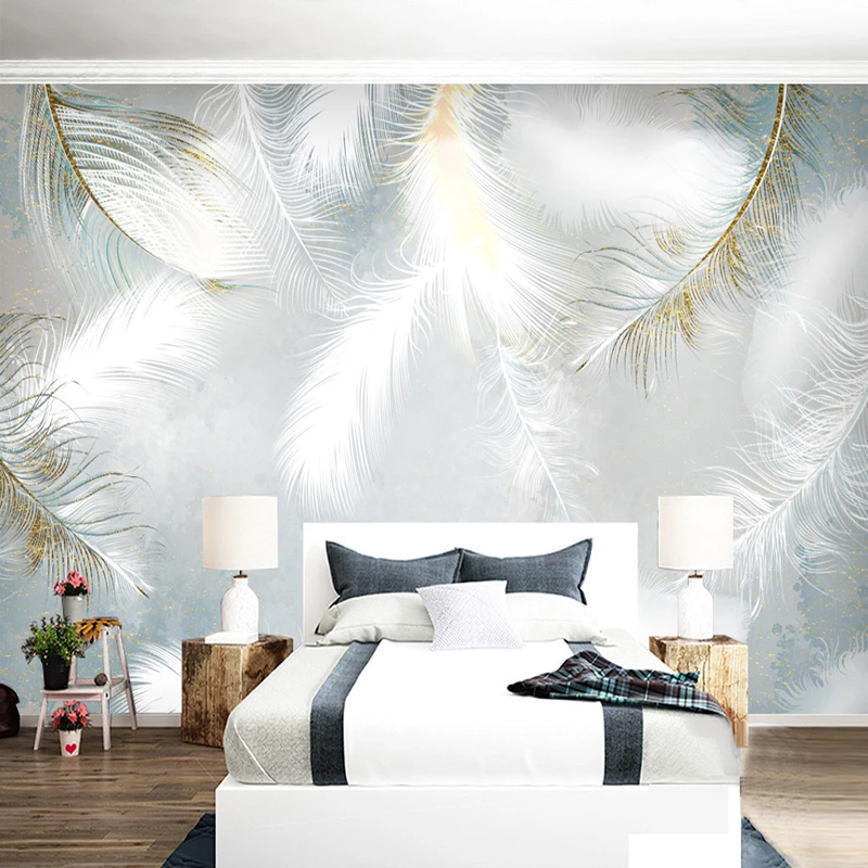 Modern Romantic White Feather  - Home Textiles Photos avaliação e preço
