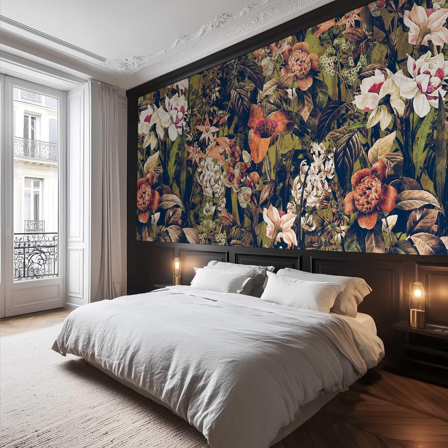 Tapeçaria Floral de Luxo para  - Home Textiles Luxury Curtains avaliação e preço