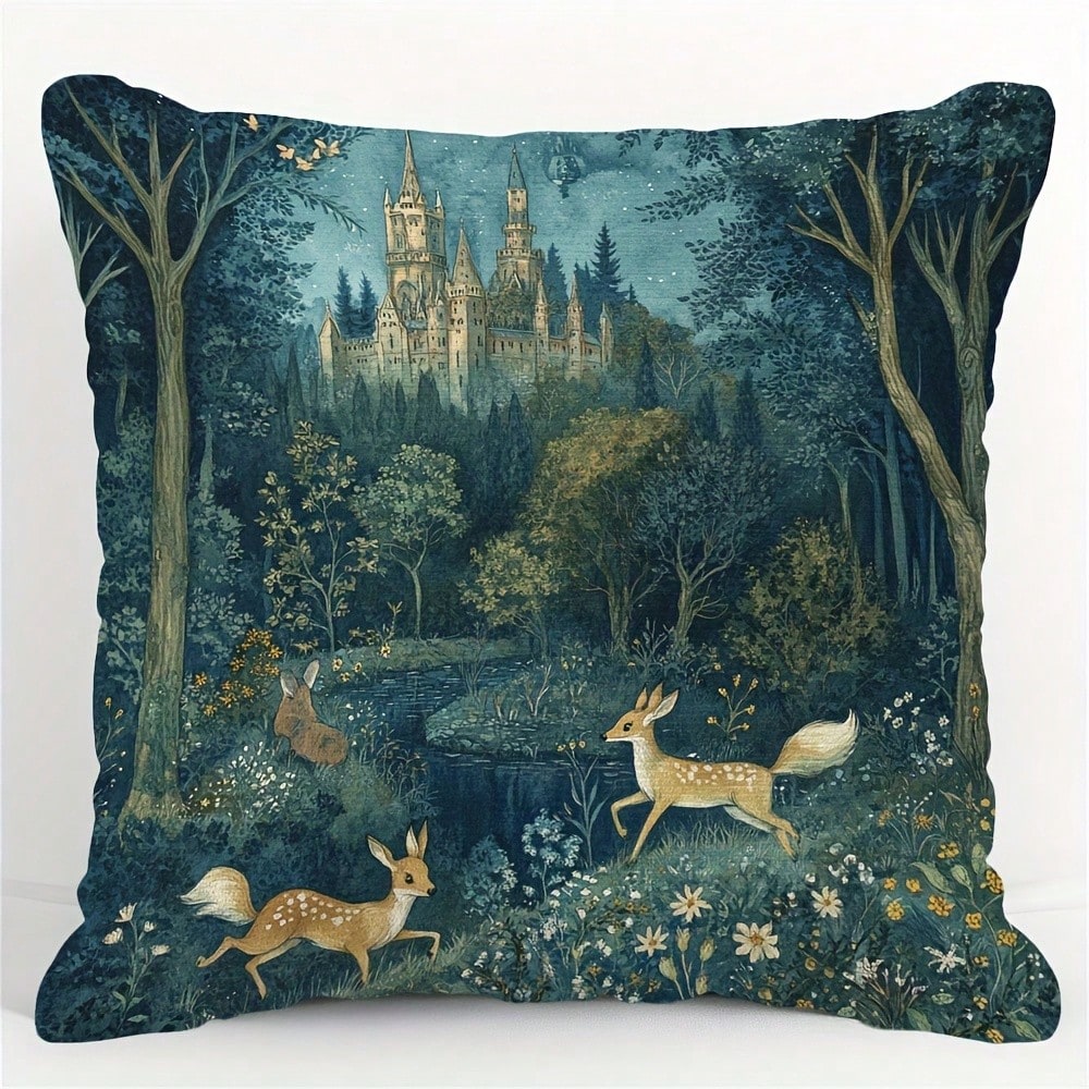 1pc Capa de Almofada Bordada c - Pillow Insert 18X18 avaliação e preço