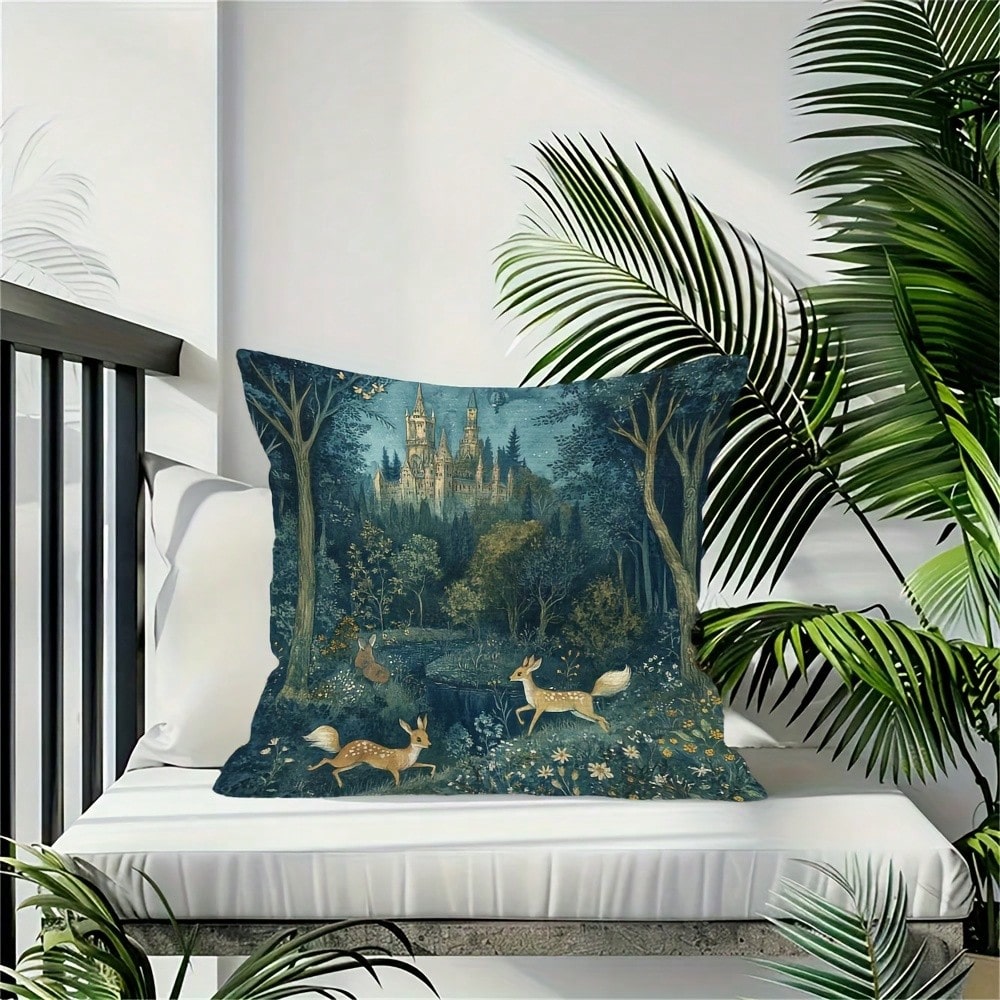 1pc Capa de Almofada Bordada c - Pillow Insert 18X18 avaliação e preço