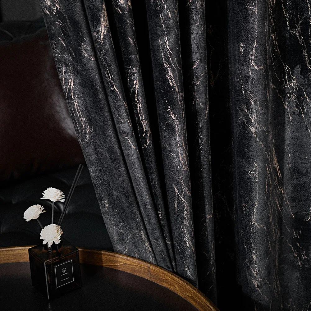 Cortina de luxo de veludo com  - Home Textiles Luxury Curtains avaliação e preço