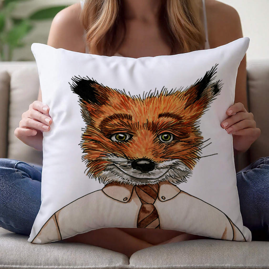 1pc Capa de Almofada Mr. Fox T - Pillow Insert 18X18 avaliação e preço