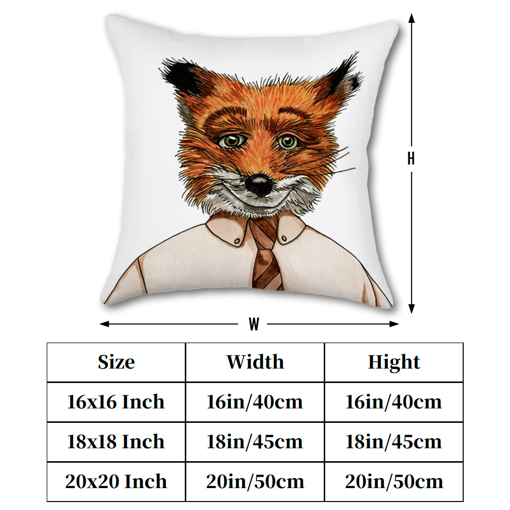 1pc Capa de Almofada Mr. Fox T - Pillow Insert 18X18 avaliação e preço