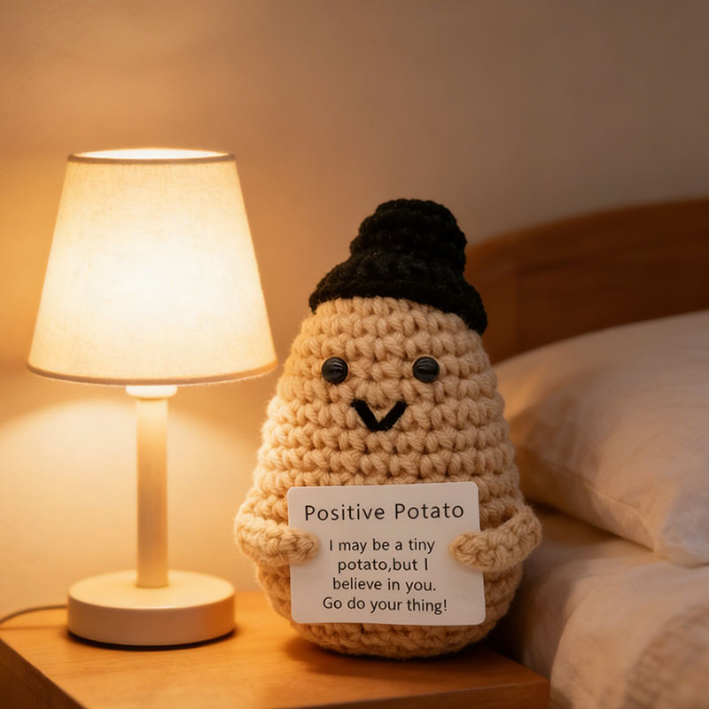 Boneco de crochê de batata fof - Home And Textiles Today avaliação e preço