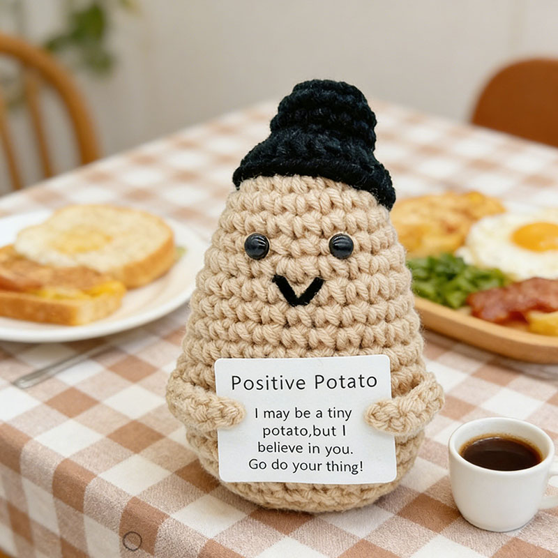 Boneco de crochê de batata fof - Home And Textiles Today avaliação e preço