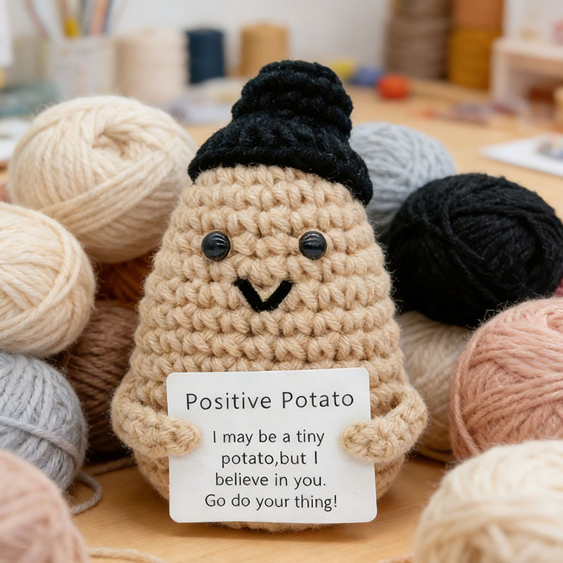 Boneco de crochê de batata fof - Home And Textiles Today avaliação e preço