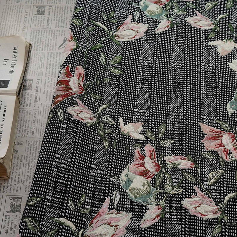 Tecido Jacquard Floral Europeu - Home Textiles Luxury Curtains avaliação e preço
