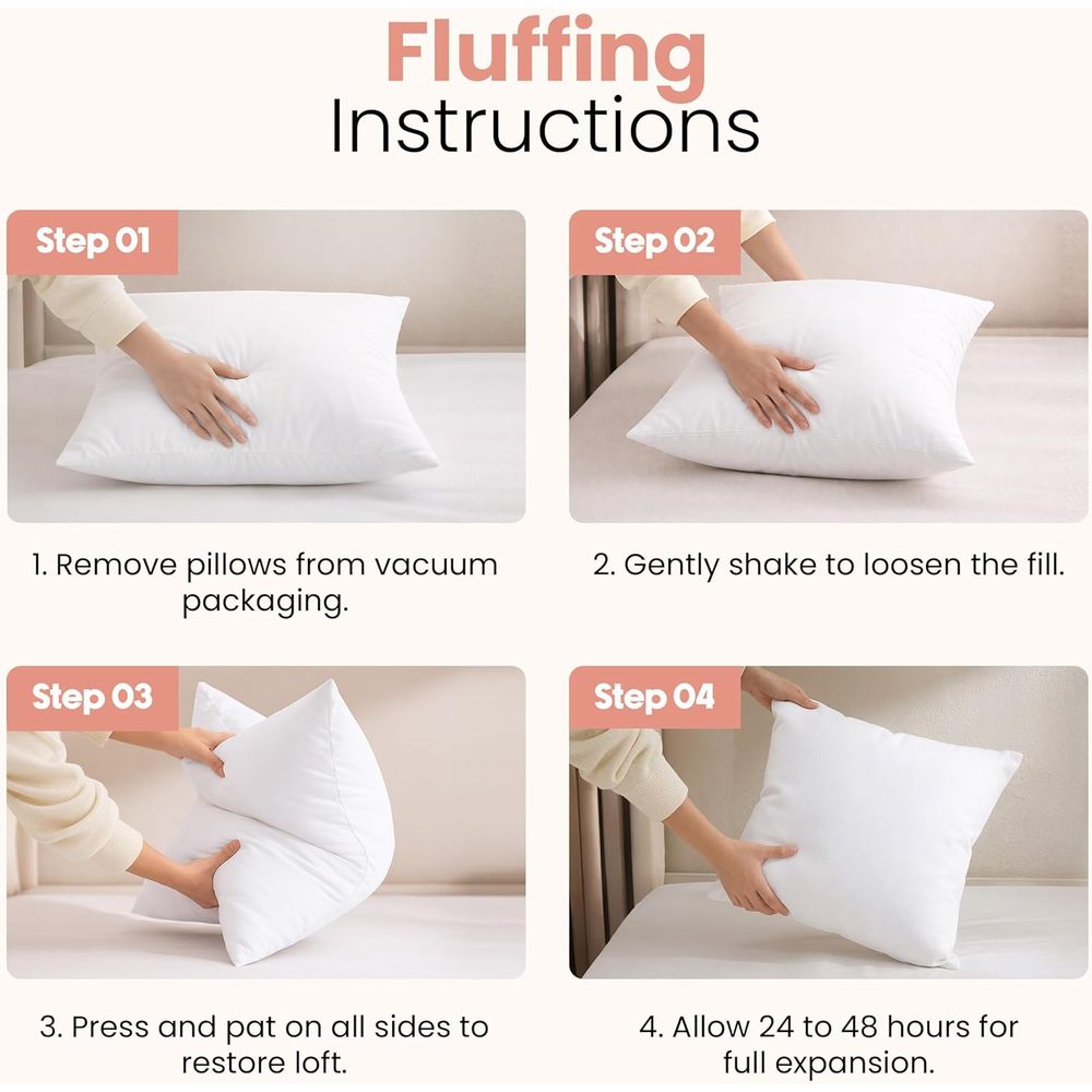 Par de Almofadas Brancas 18x18 - Pillow Insert 18X18 avaliação e preço
