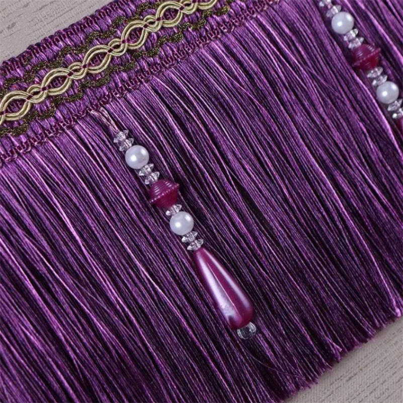 Luxo requintado frisado borla  - Home Textiles Luxury Curtains avaliação e preço