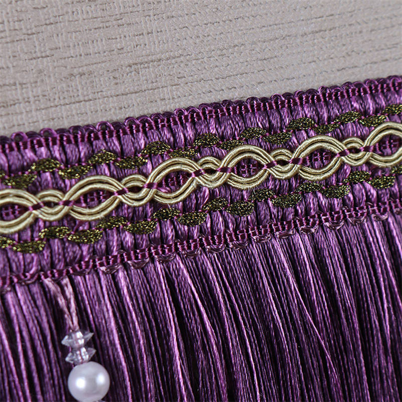 Luxo requintado frisado borla  - Home Textiles Luxury Curtains avaliação e preço