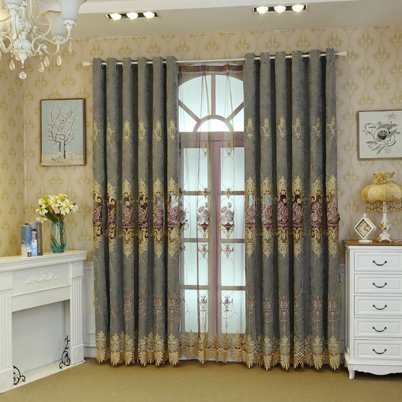 Cortinas de Tecido Bege de Alt - Home Textiles Luxury Curtains avaliação e preço